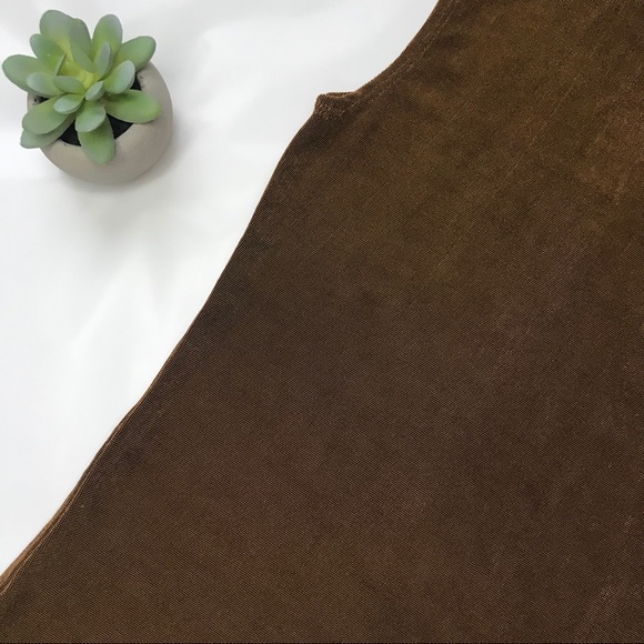 Coldwater Creek Tank Gold Brown - Picture 4 of 5